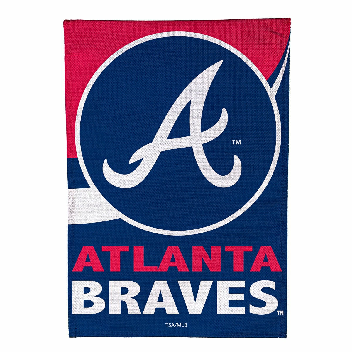 Atlanta Braves Burlap Garden Flag - MLB Home