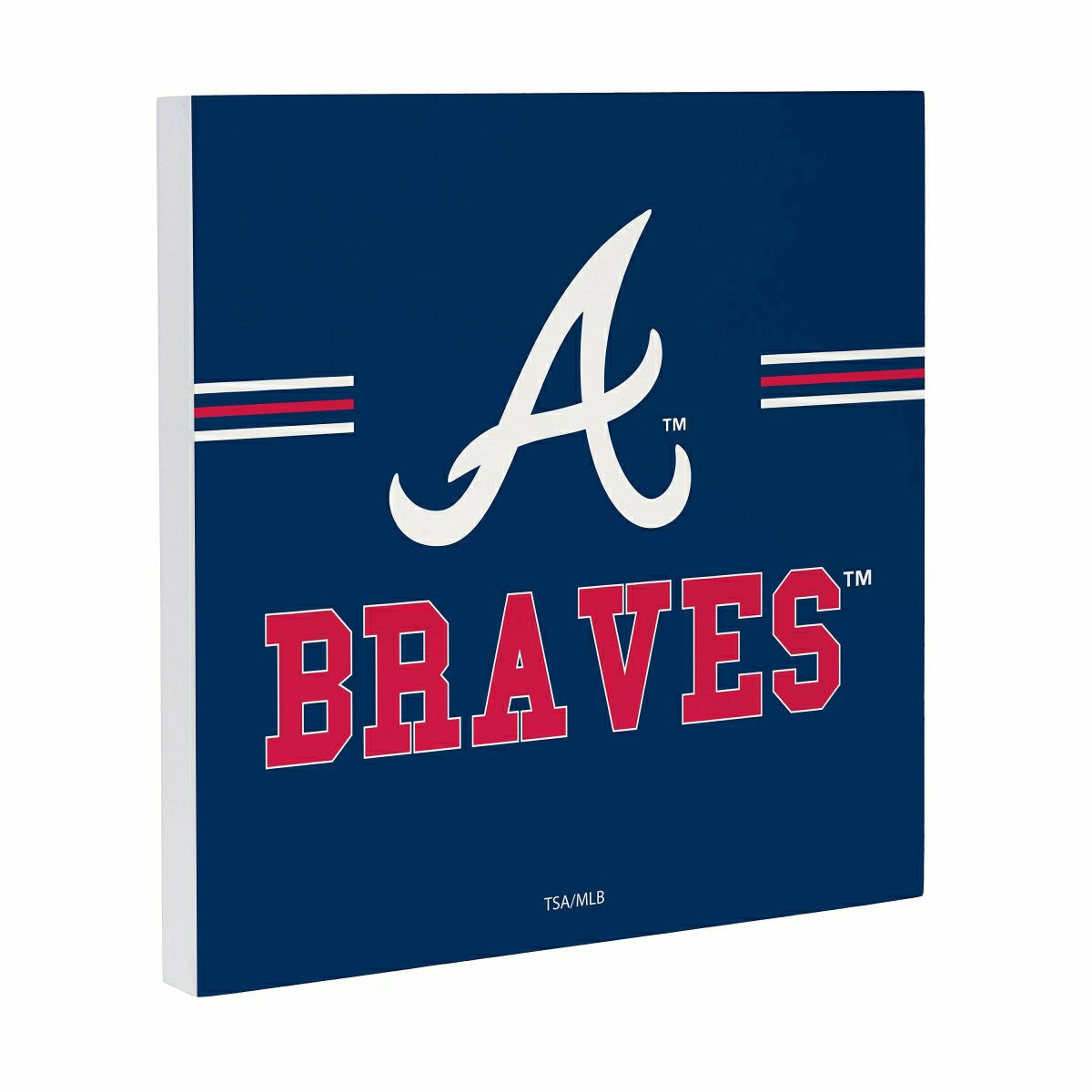 Atlanta Braves Wood Wall Sign, 12x12 - MLB Home