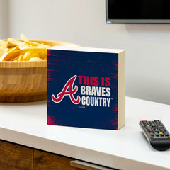 Atlanta Braves Plock, Down Home Fans, 6x6 - MLB Home