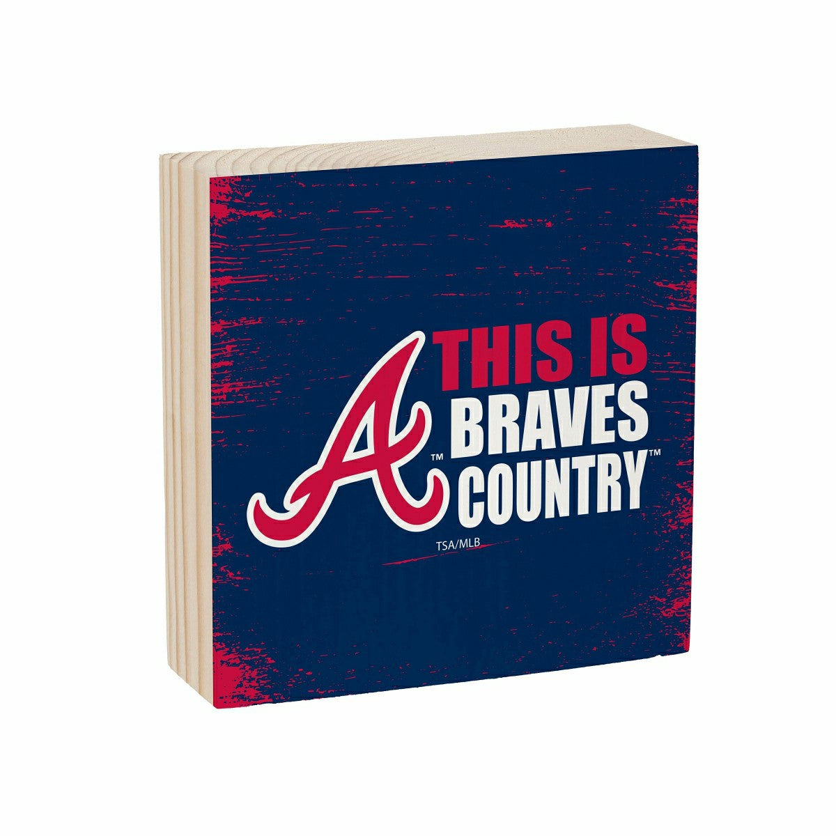 Atlanta Braves Plock, Down Home Fans, 6x6 - MLB Home