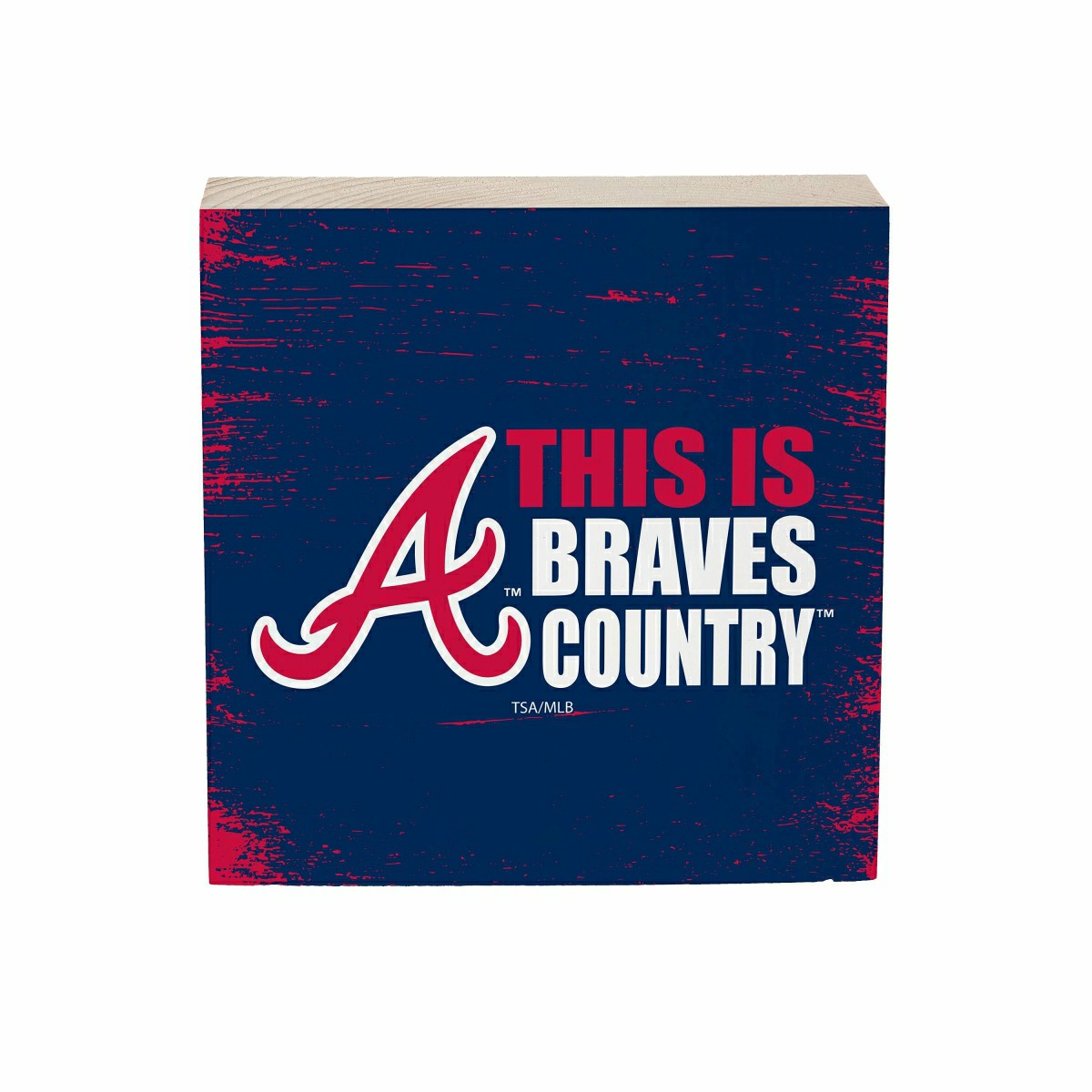 Atlanta Braves Plock, Down Home Fans, 6x6 - MLB Home