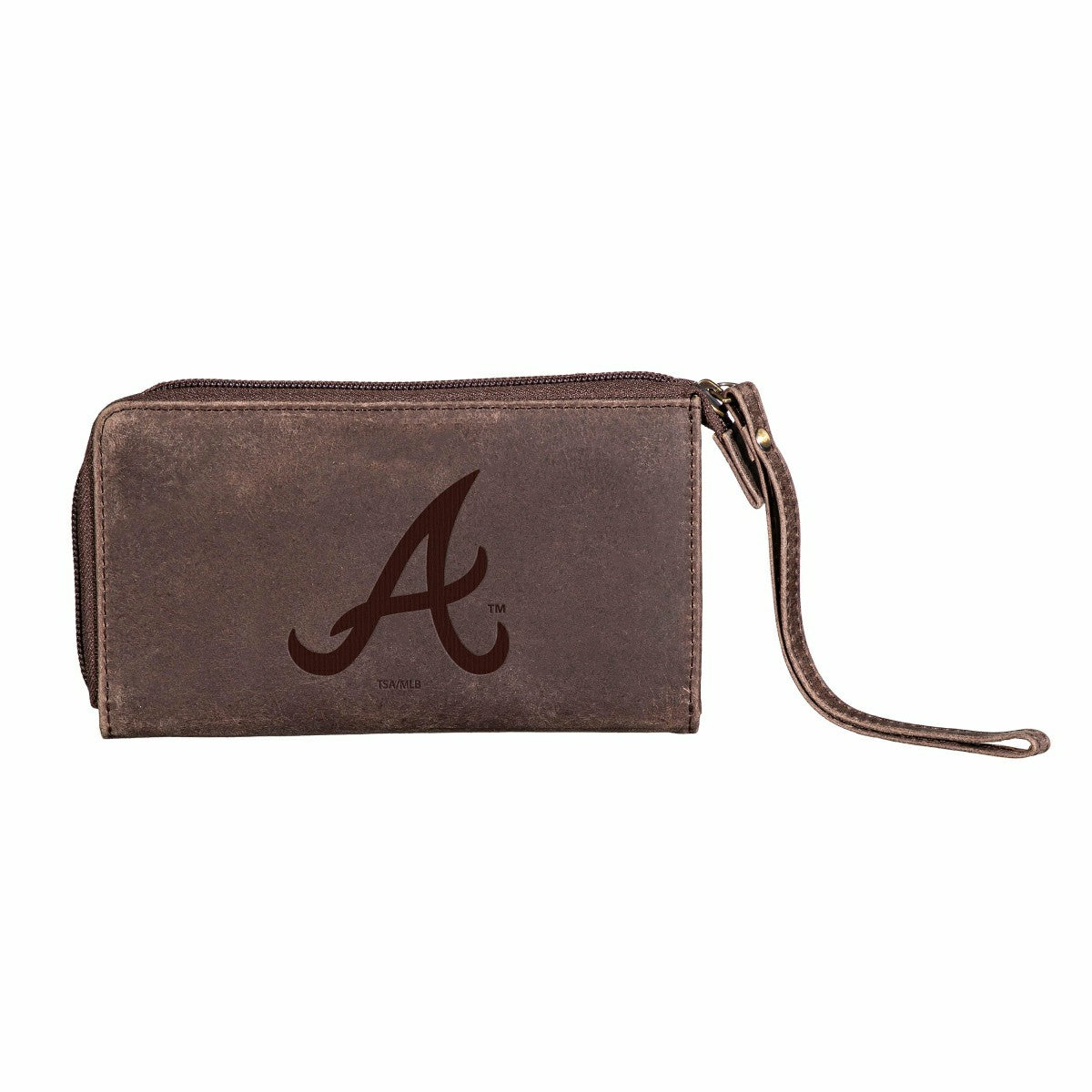 Atlanta Braves Wristlet Wallet Brown - MLB Home