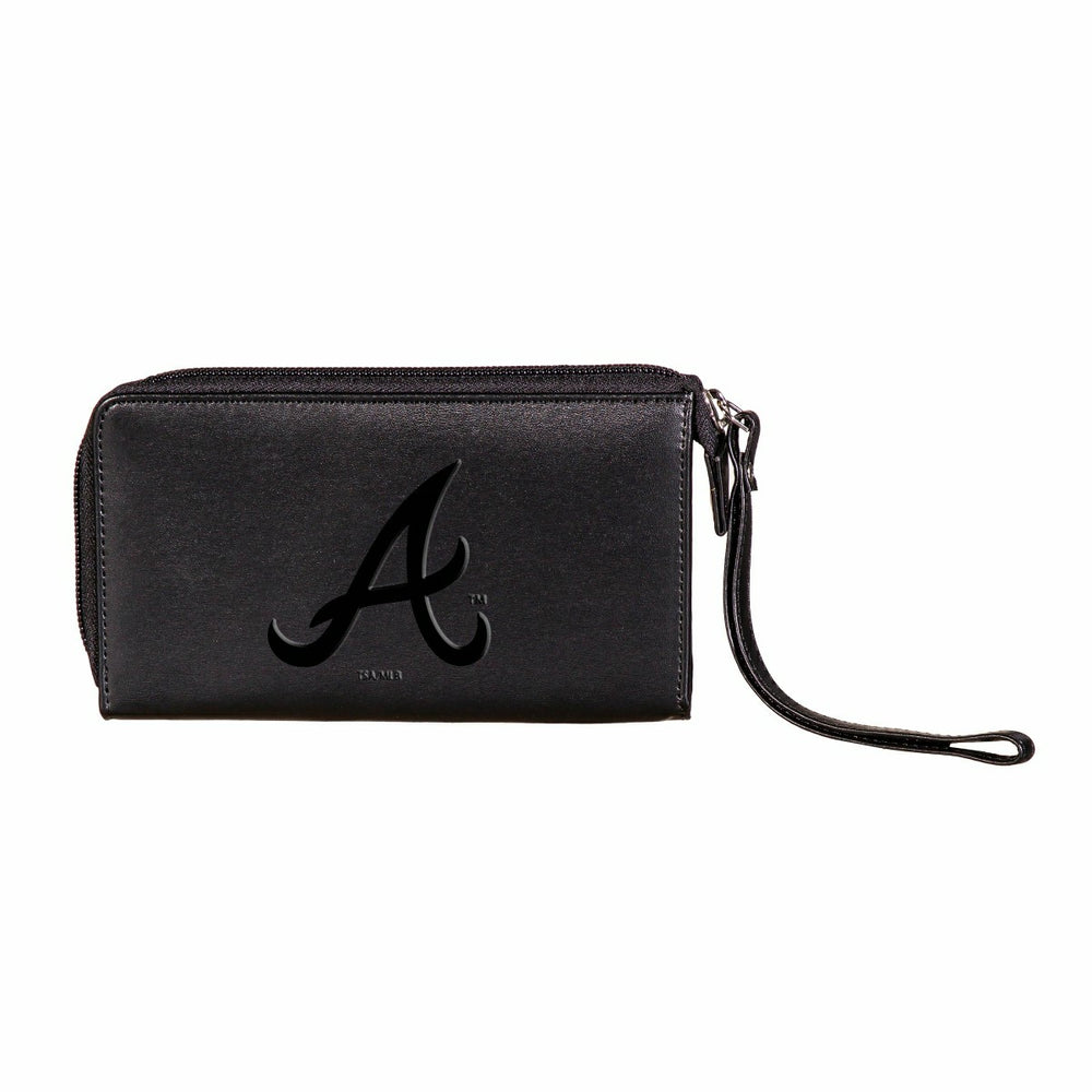 Atlanta Braves Wristlet Wallet Black - MLB Home