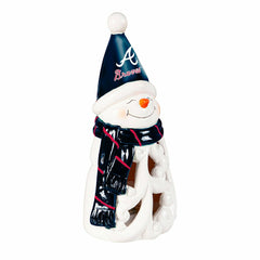 Atlanta Braves Snowman LED Statuary, 8" - MLB Home