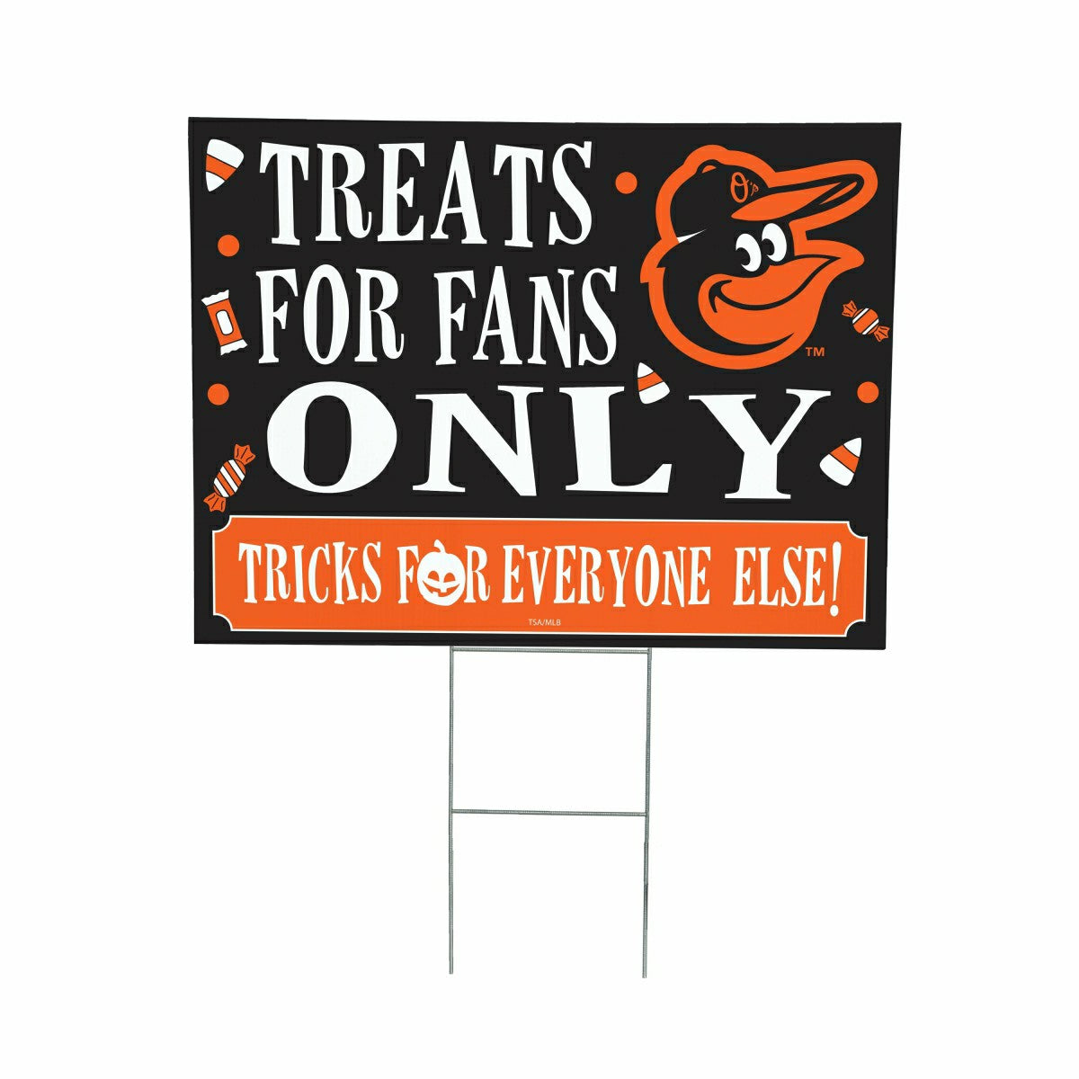 Baltimore Orioles Yard Sign, Halloween Treats for Fans - MLB Home