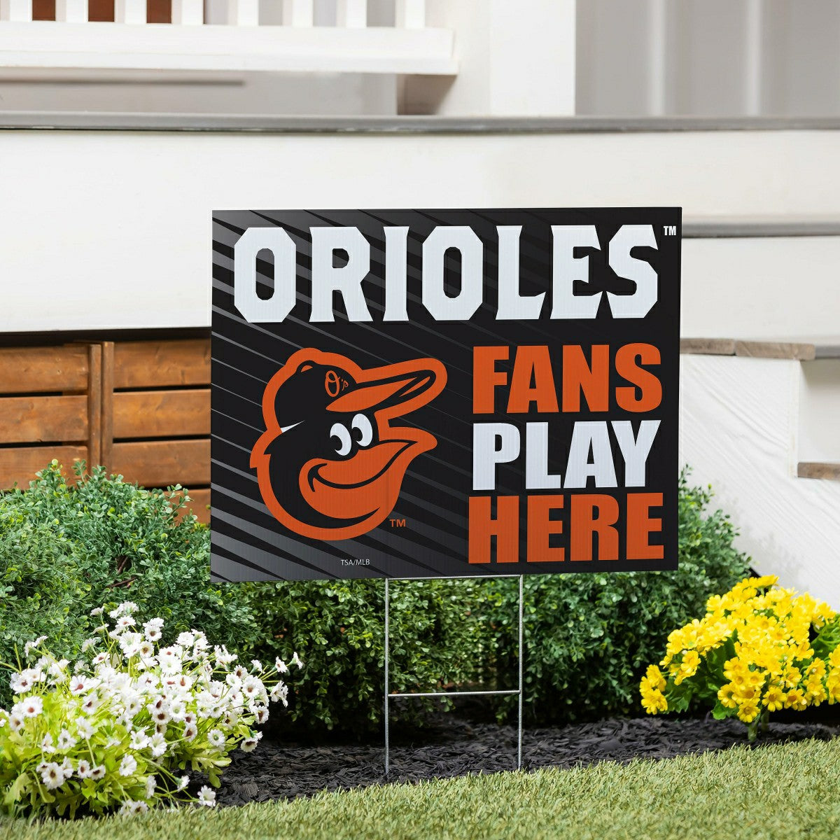 Baltimore Orioles Coroplast Yard Sign "Fans Play Here" - MLB Home