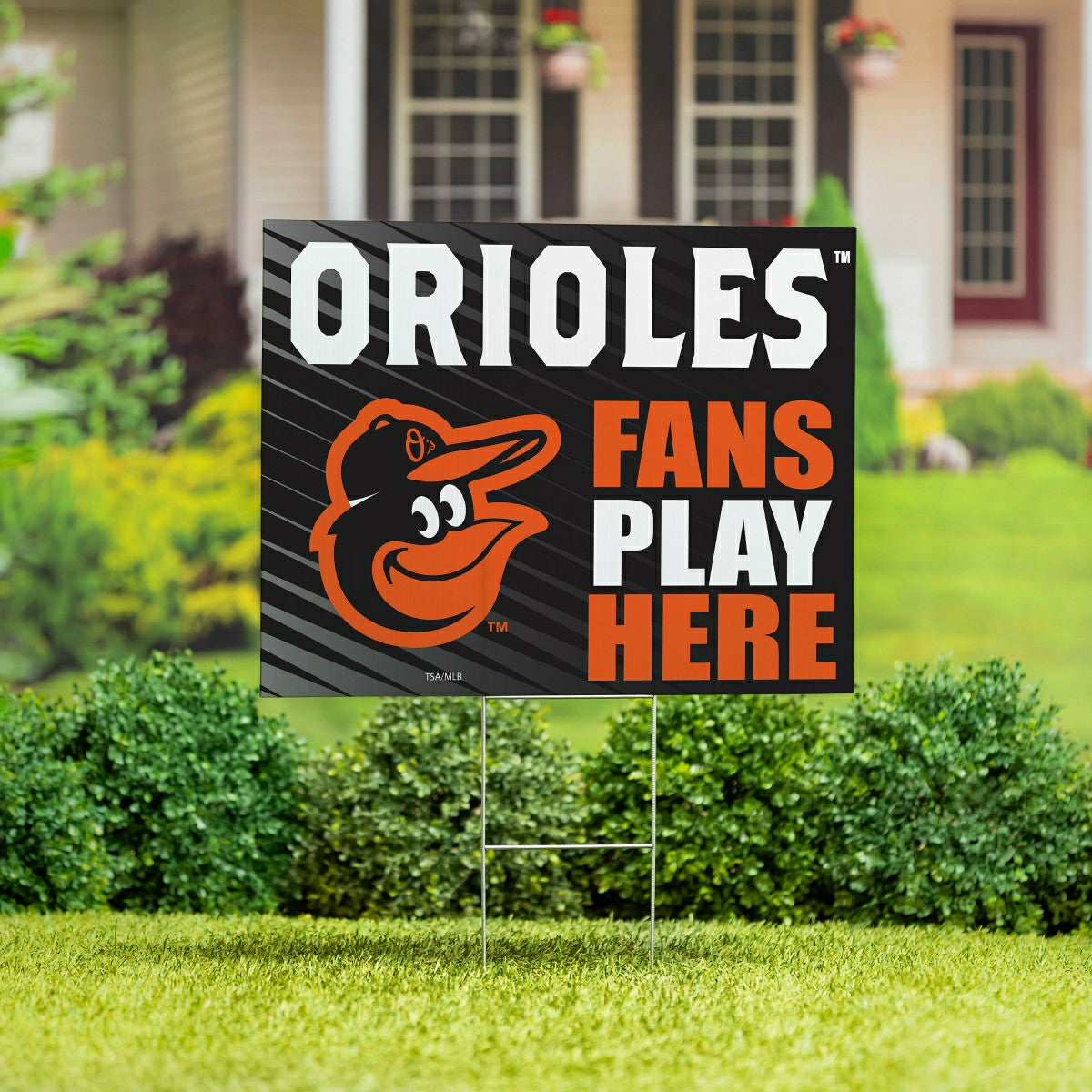 Baltimore Orioles Coroplast Yard Sign "Fans Play Here" - MLB Home
