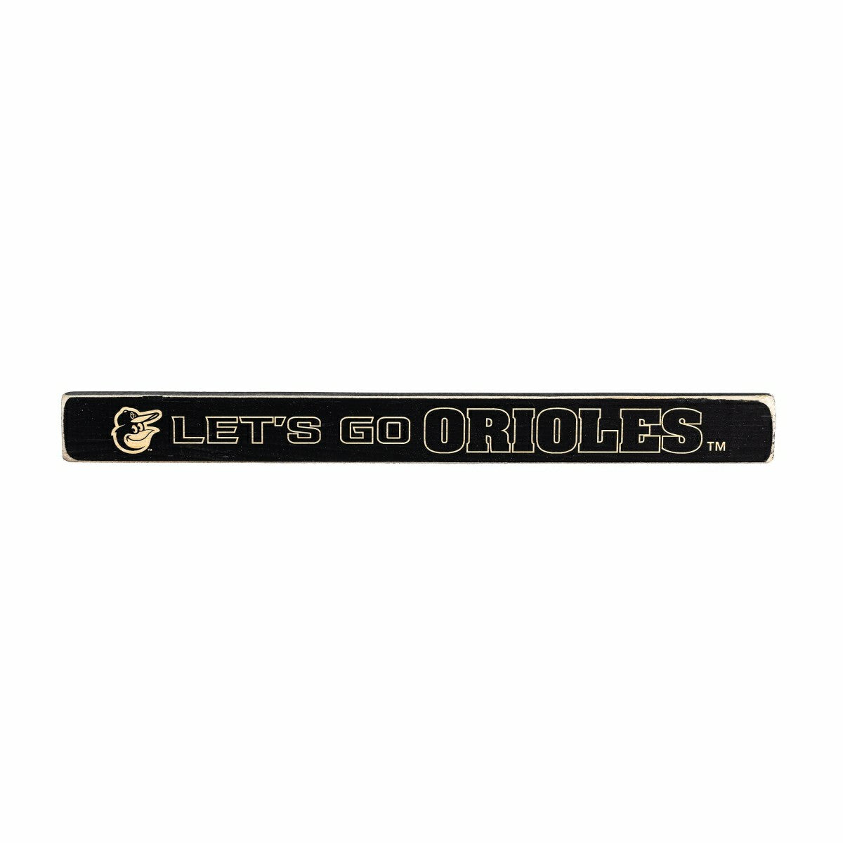Baltimore Orioles Engraved Wood Sign, 1.5" x 18" - MLB Home