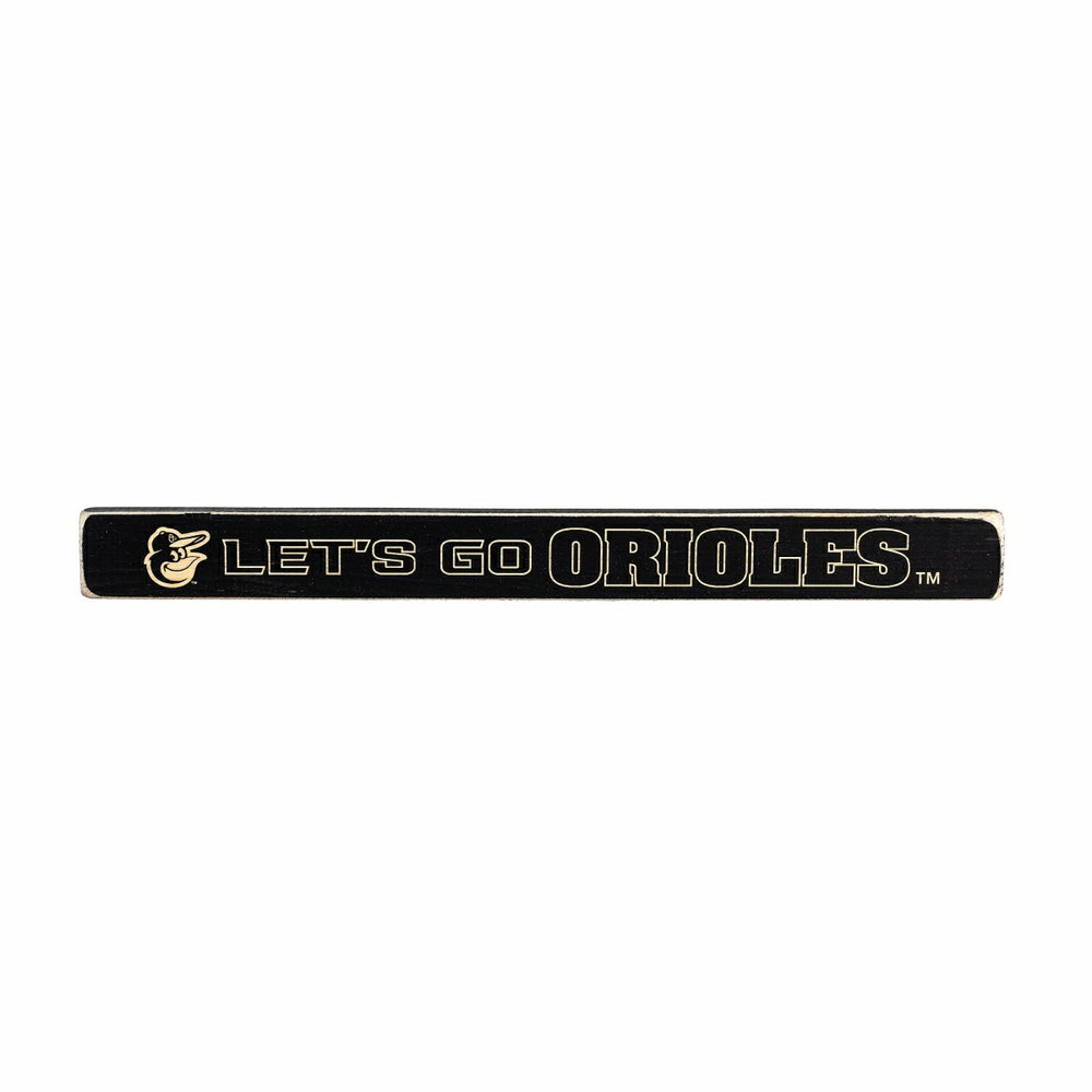 Baltimore Orioles Engraved Wood Sign, 1.5" x 18" - MLB Home