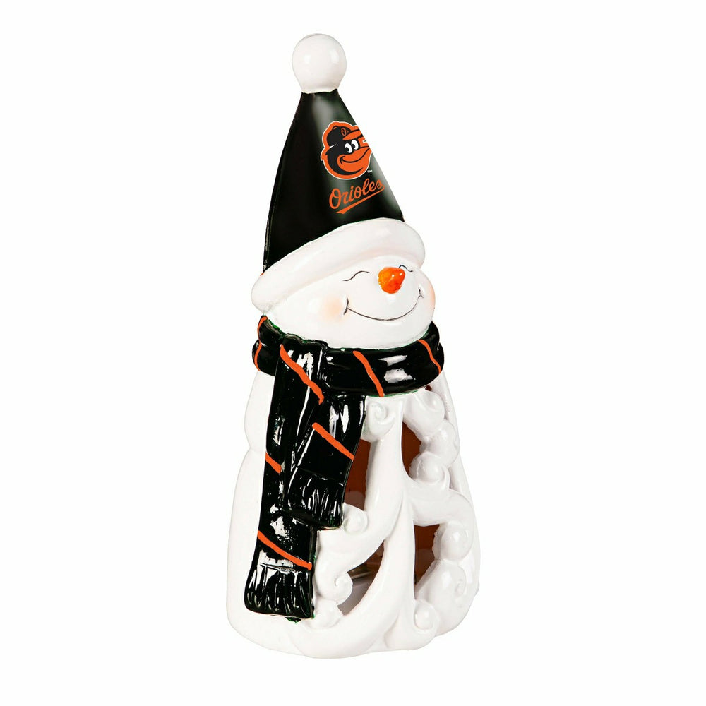 Baltimore Orioles Snowman LED Statuary, 8" - MLB Home