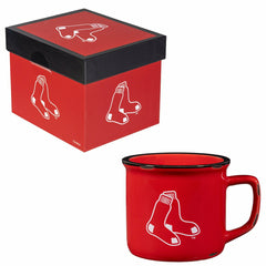 Boston Red Sox Ceramic Camp Cup with Enamel Finish, 14oz - MLB Home