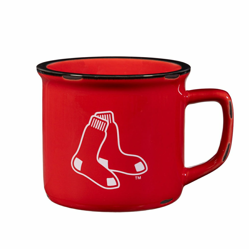 Boston Red Sox Ceramic Camp Cup with Enamel Finish, 14oz - MLB Home