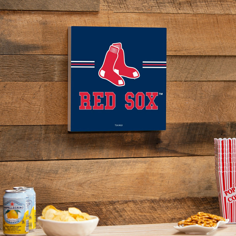 Boston Red Sox Wood Wall Sign, 12x12 - MLB Home