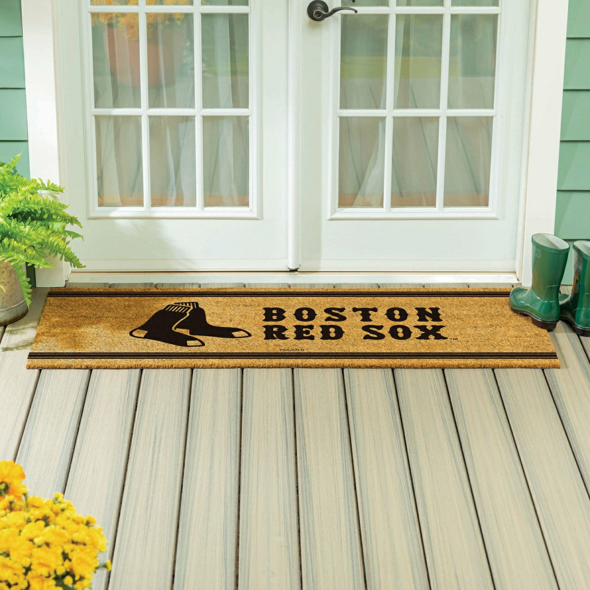 Boston Red Sox Extra Large One Color Coir Mat, 60"x24" - MLB
