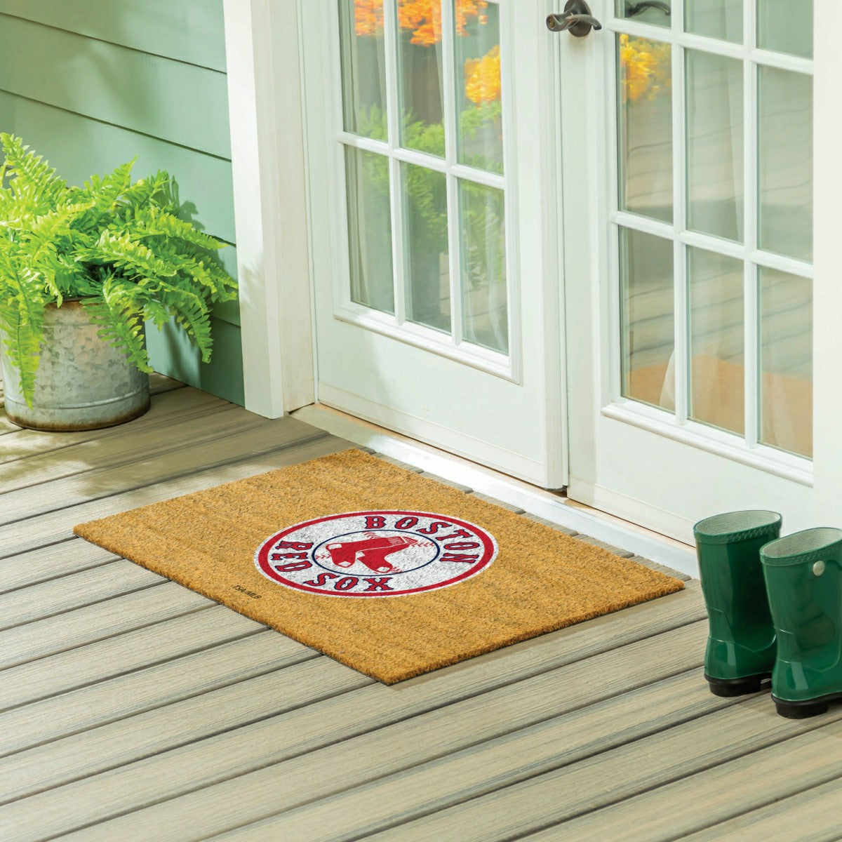 Boston Red Sox Large Full Color Coir Mat, 36"x24" - MLB
