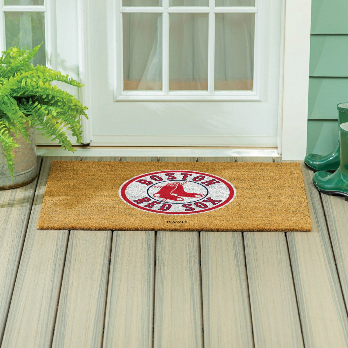 Boston Red Sox Large Full Color Coir Mat, 36"x24" - MLB
