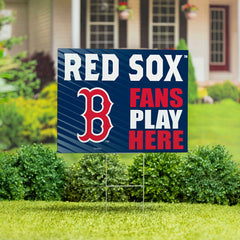 Boston Red Sox Coroplast Yard Sign "Fans Play Here" - MLB Home
