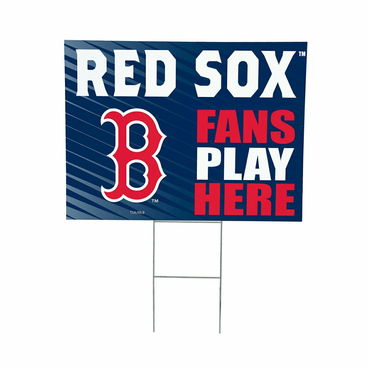 Boston Red Sox Coroplast Yard Sign "Fans Play Here" - MLB Home