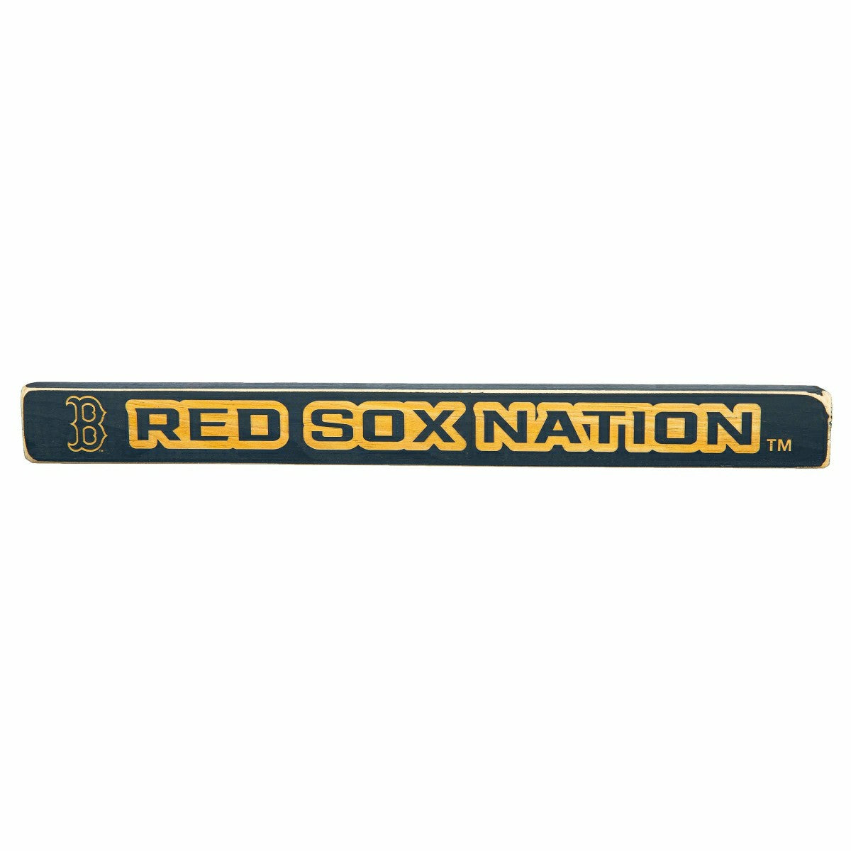 Boston Red Sox Engraved Wood Sign, 1.5" x 18" - MLB Home