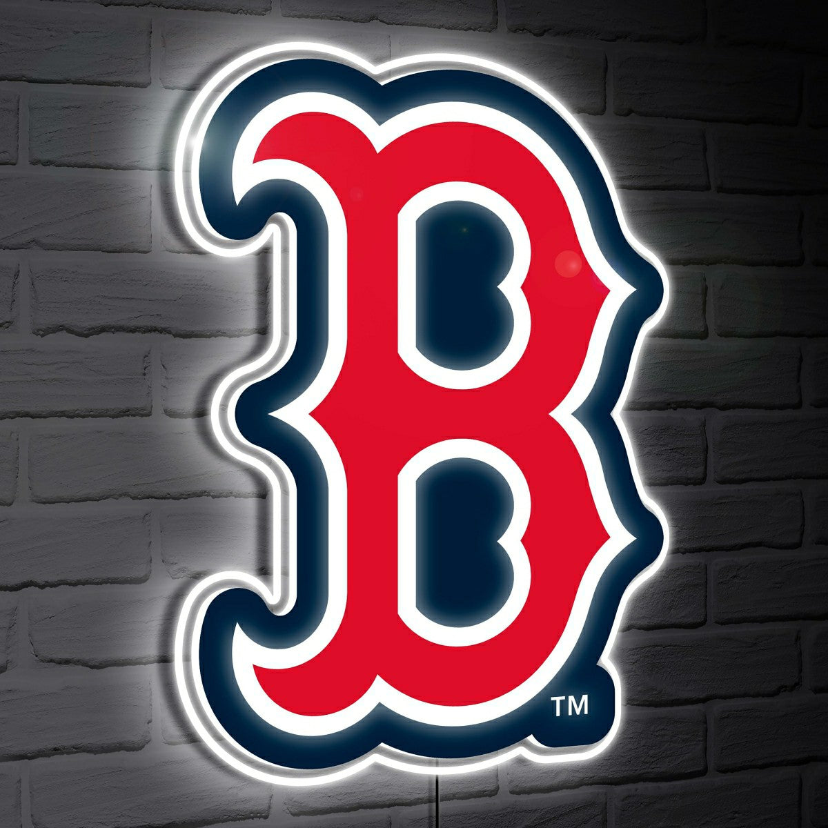 Boston Red Sox LED Wall Decor, Glazelite, Logo - MLB Home