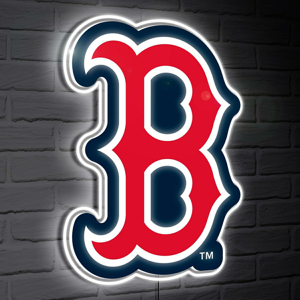 Boston Red Sox LED Wall Decor, Glazelite, Logo - MLB Home