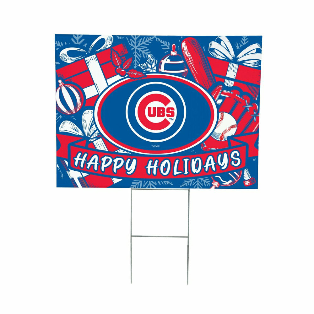 Chicago Cubs Yard Sign, Holiday - MLB Home