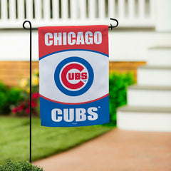 Chicago Cubs Suede Garden Flag - MLB Home