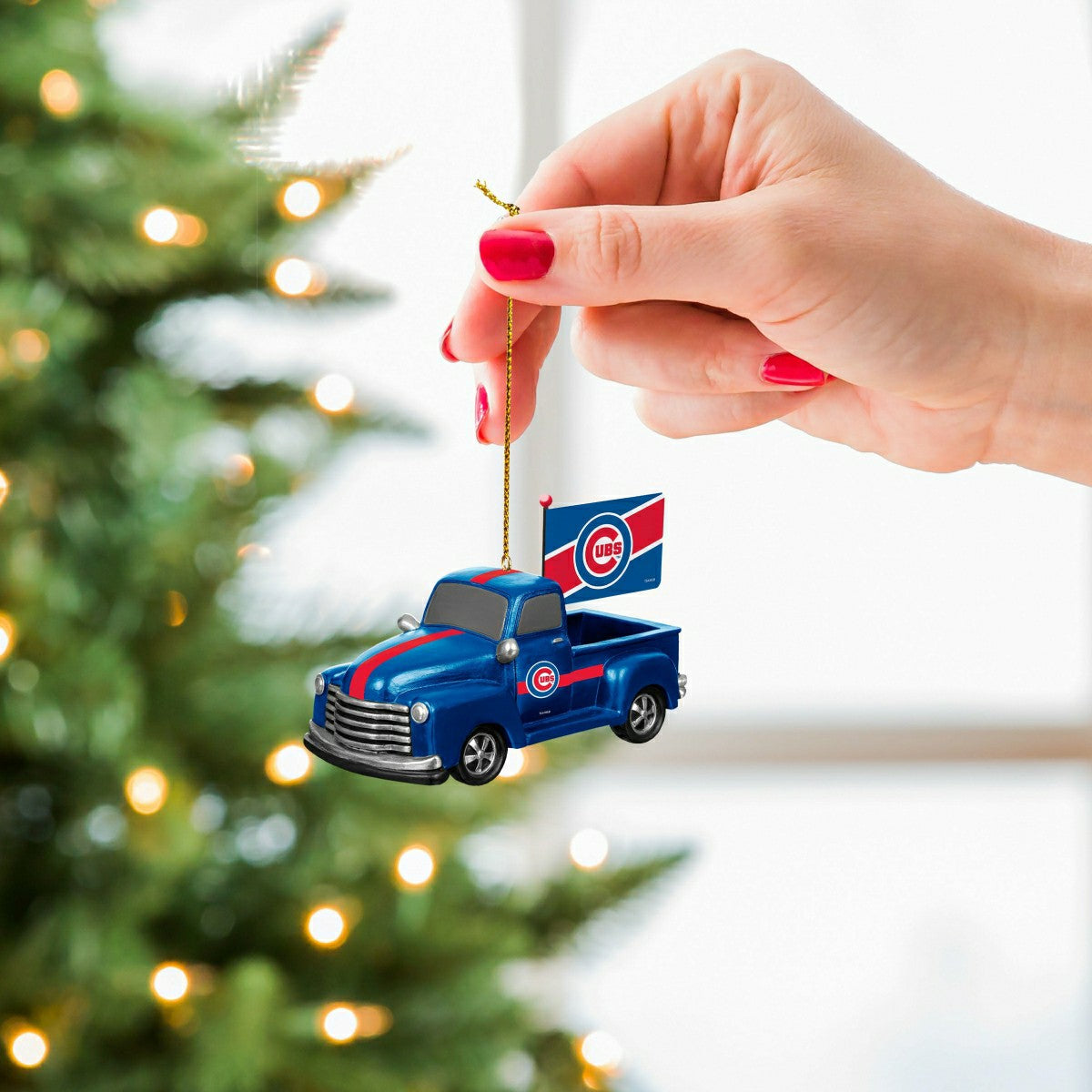 Chicago Cubs Rally Truck Ornament, Set of 2 - MLB Home