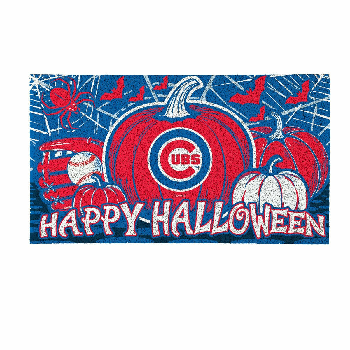 Chicago Cubs Halloween PVC Mat, 28"x16" - MLB