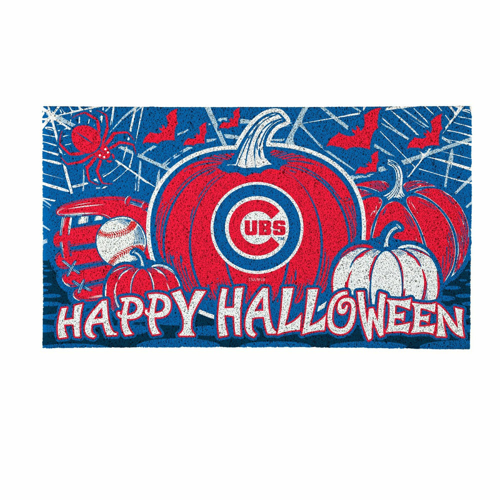 Chicago Cubs Halloween PVC Mat, 28"x16" - MLB