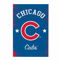 Chicago Cubs Wood Wall Sign, 16x24 - MLB Home