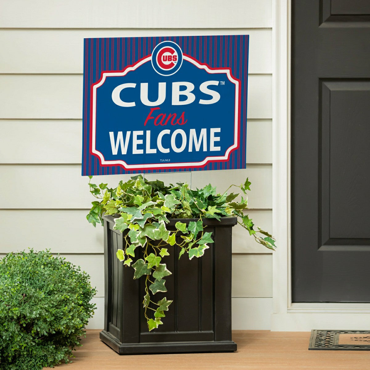 Chicago Cubs Coroplast Yard Sign, "Fans Welcome" - MLB Home