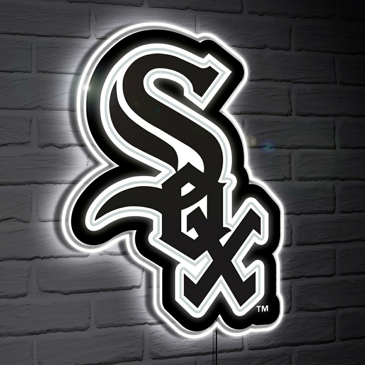 Chicago White Sox LED Wall Decor, Glazelite, Logo - MLB Home