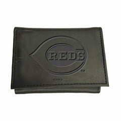Cincinnati Reds Tri-Fold Wallet Black - MLB Home