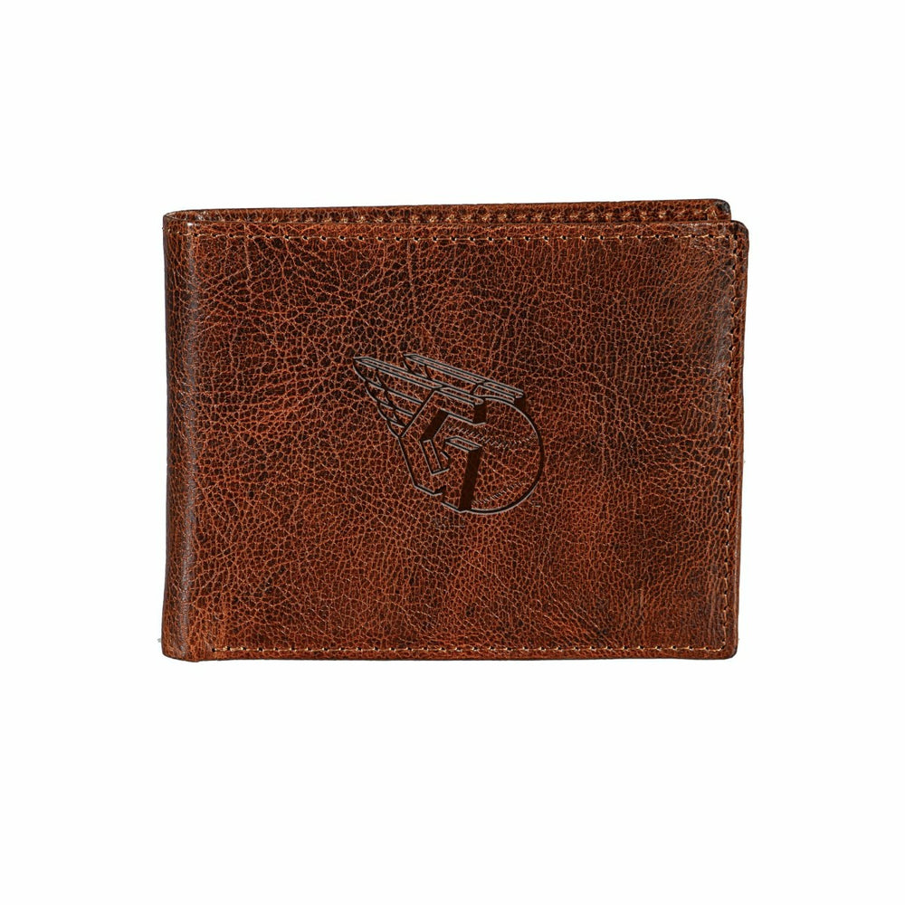 Cleveland Guardians, Embossed 100% Genuine Tumbled Leather Passcase Bi - MLB Home
