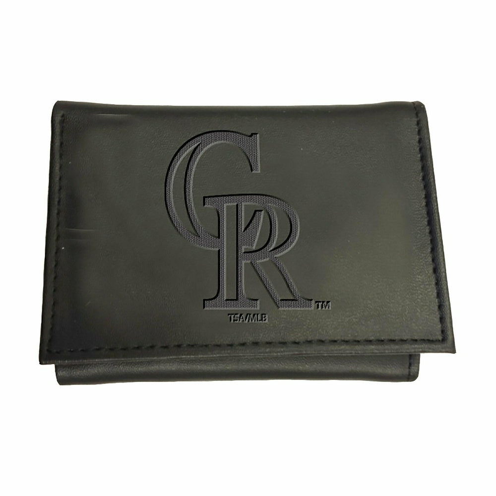 Colorado Rockies Tri-Fold Wallet Black - MLB Home