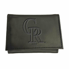 Colorado Rockies Tri-Fold Wallet Black - MLB Home