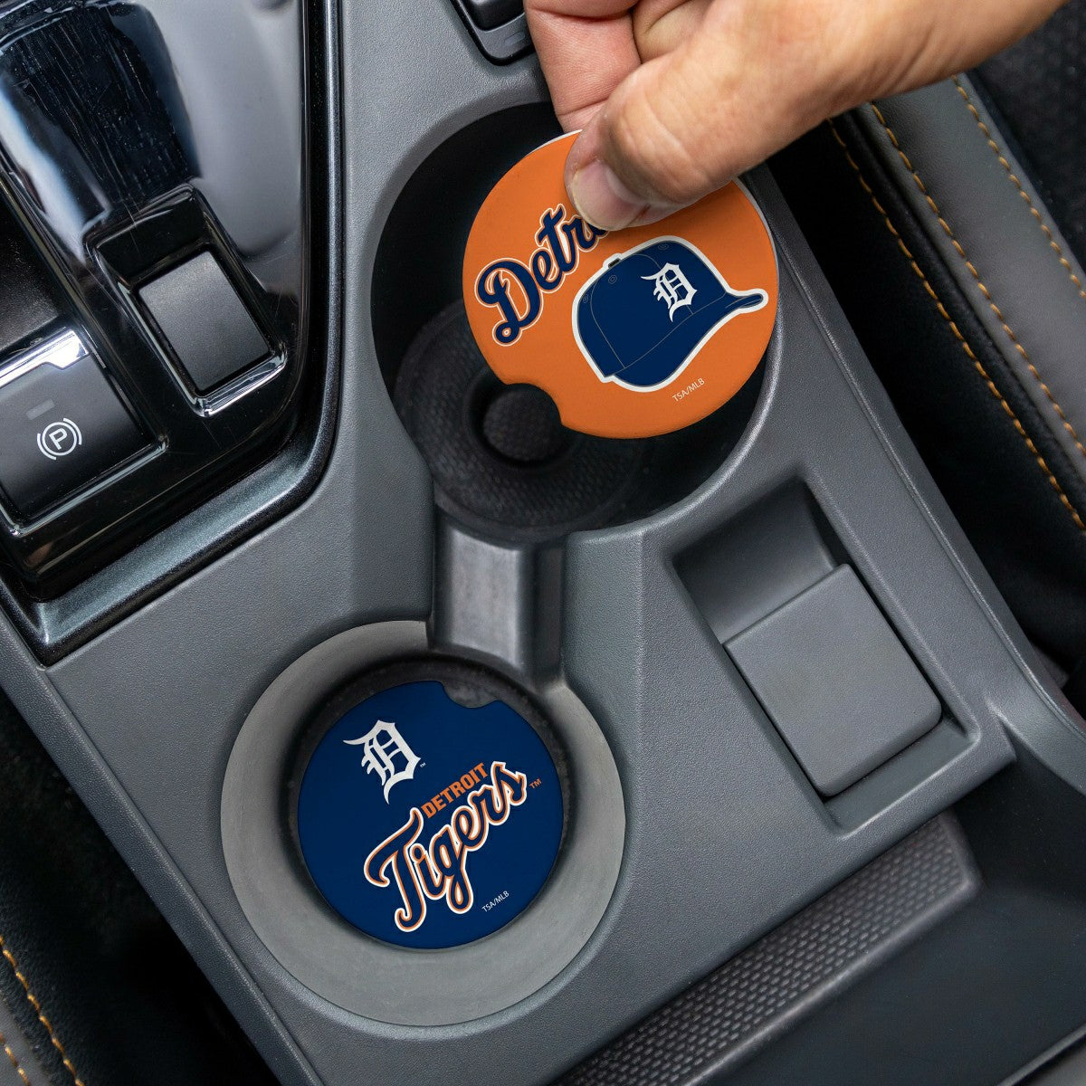 Detroit Tigers Car Coaster Set, 2pc - MLB Home