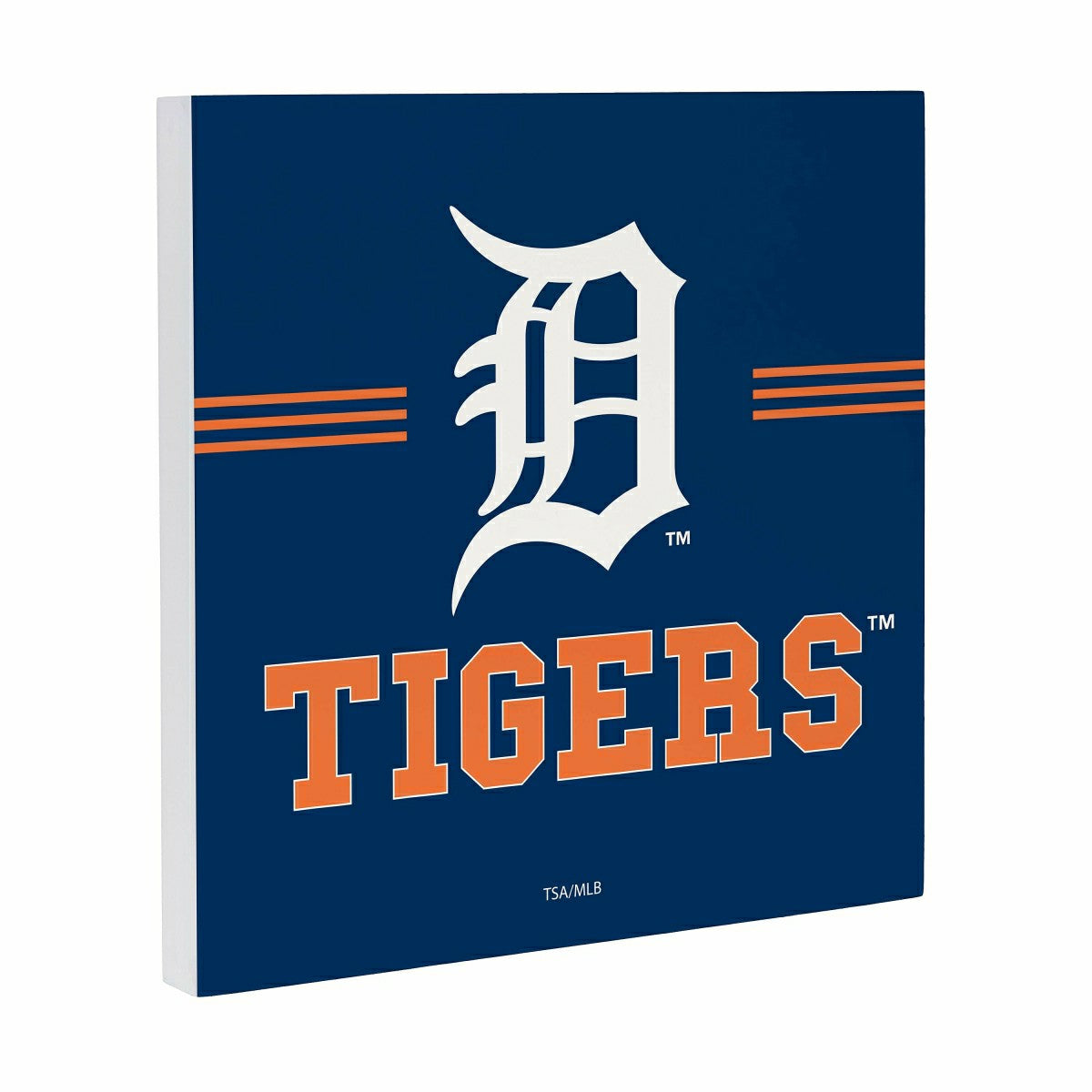 Detroit Tigers Wood Wall Sign, 12x12 - MLB Home