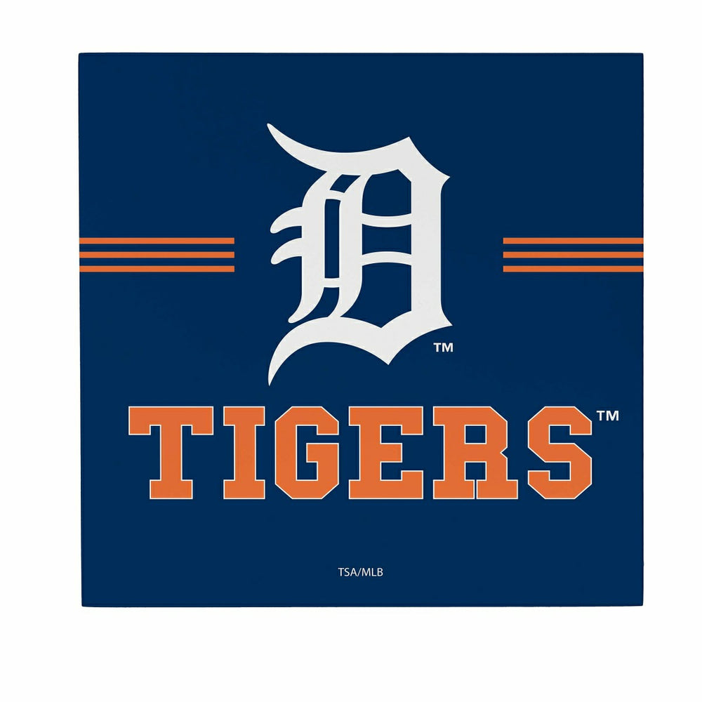 Detroit Tigers Wood Wall Sign, 12x12 - MLB Home