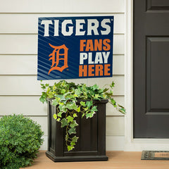 Detroit Tigers Coroplast Yard Sign "Fans Play Here" - MLB Home