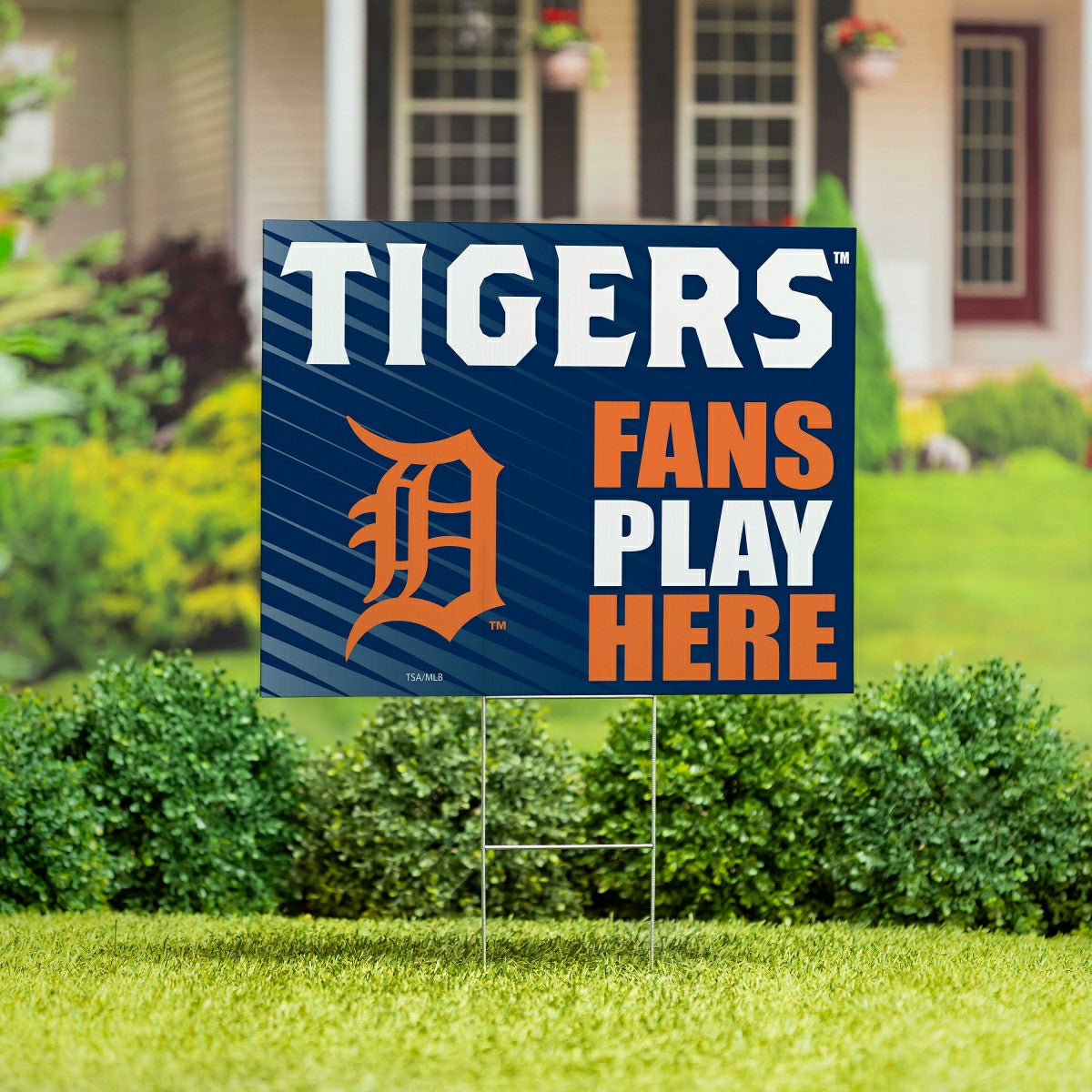 Detroit Tigers Coroplast Yard Sign "Fans Play Here" - MLB Home