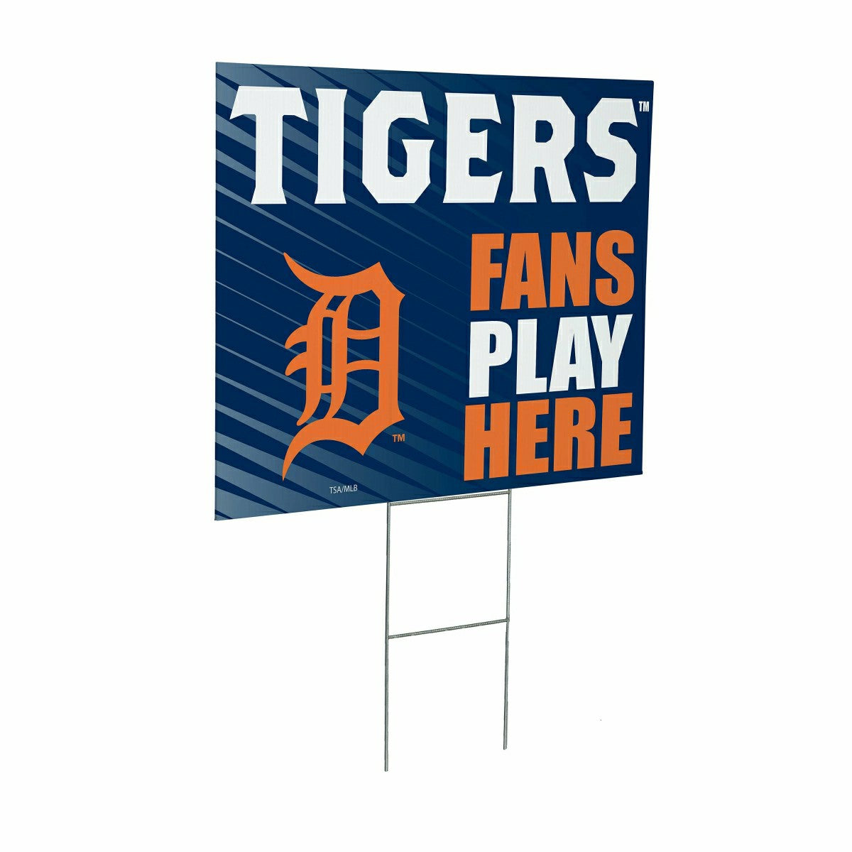 Detroit Tigers Coroplast Yard Sign "Fans Play Here" - MLB Home