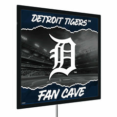 Detroit Tigers 23"H x 23"L LED Wall Decor, Edgelite, Square - MLB Home
