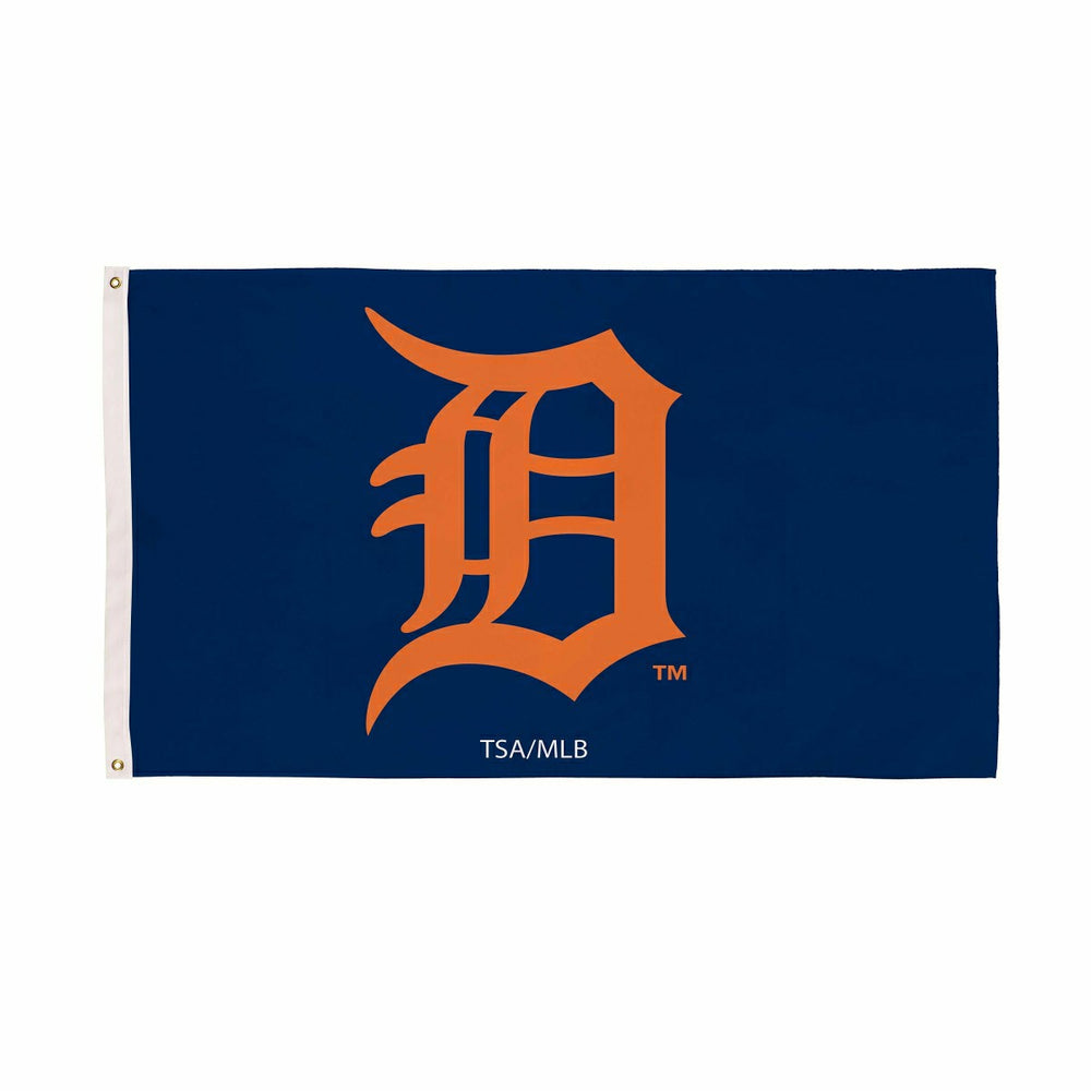 Detroit Tigers Single Sided Flag w/ 2 Grommets, 3'x5' - MLB Home