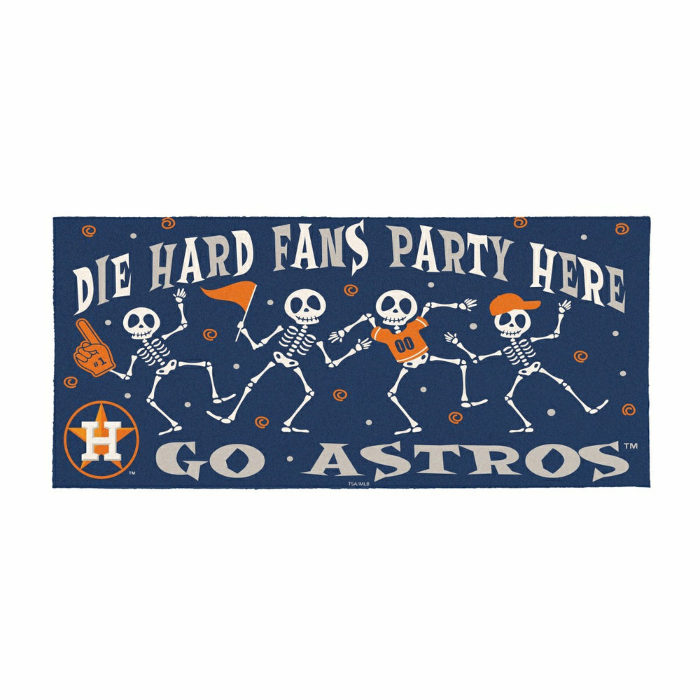 Houston Astros Flocked Coir Halloween Sassafras Switch Mat, 22"x10" - MLB