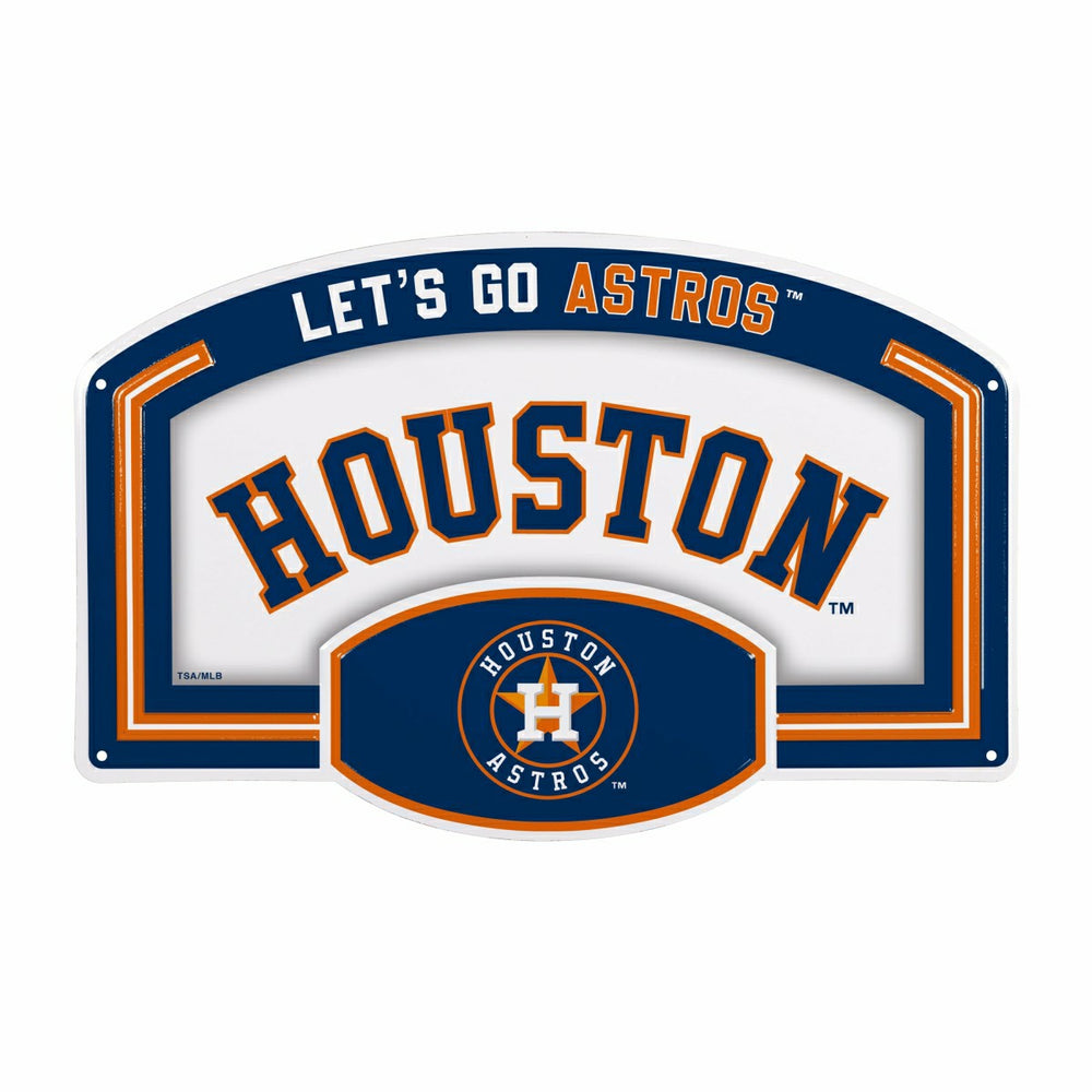Houston Astros USA Embossed Steel Wall Sign, 11" x 17" - MLB Home