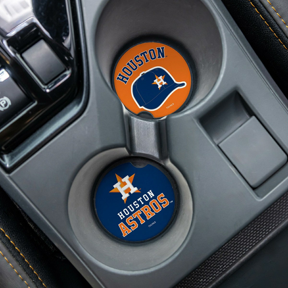 Houston Astros Car Coaster Set, 2pc - MLB Home