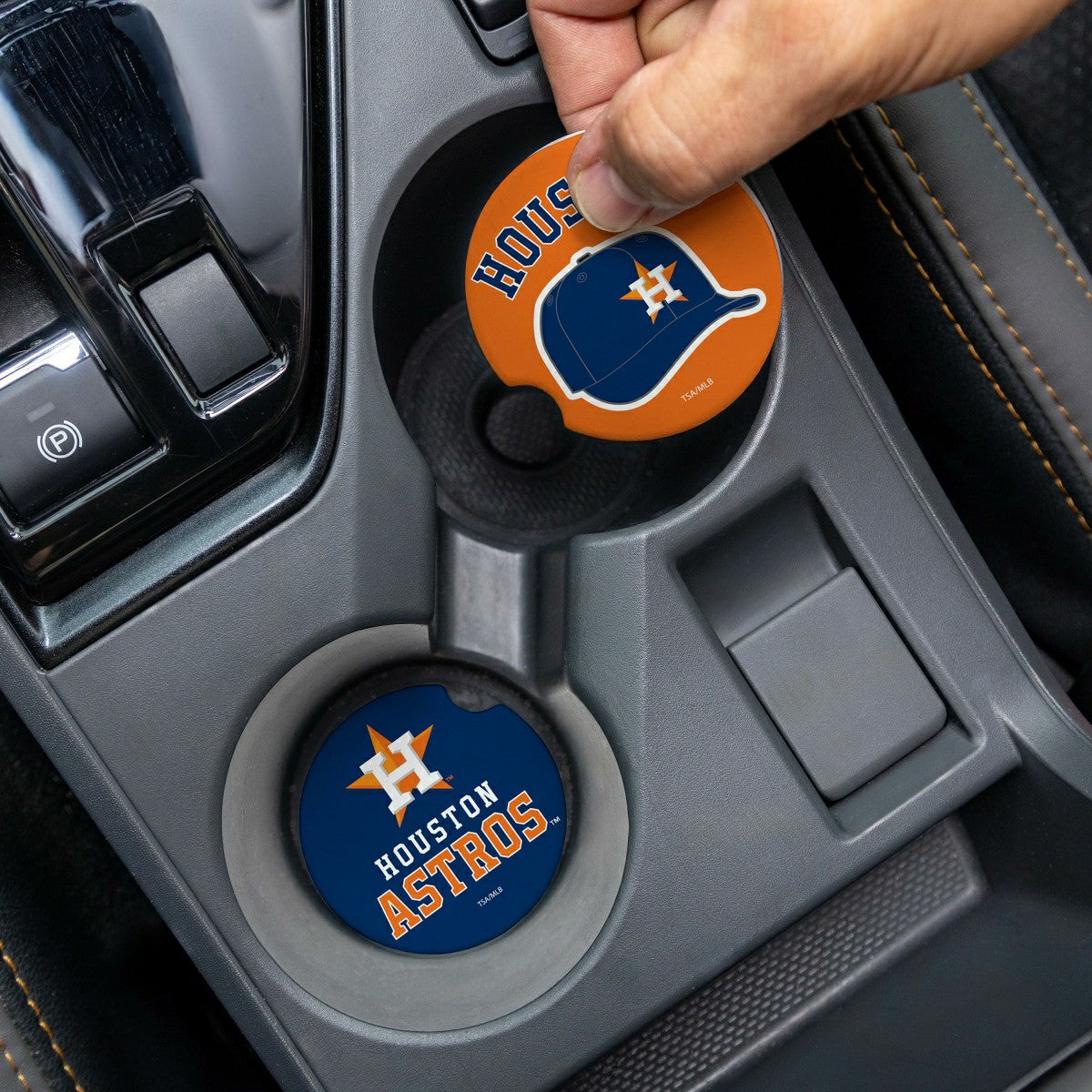 Houston Astros Car Coaster Set, 2pc - MLB Home