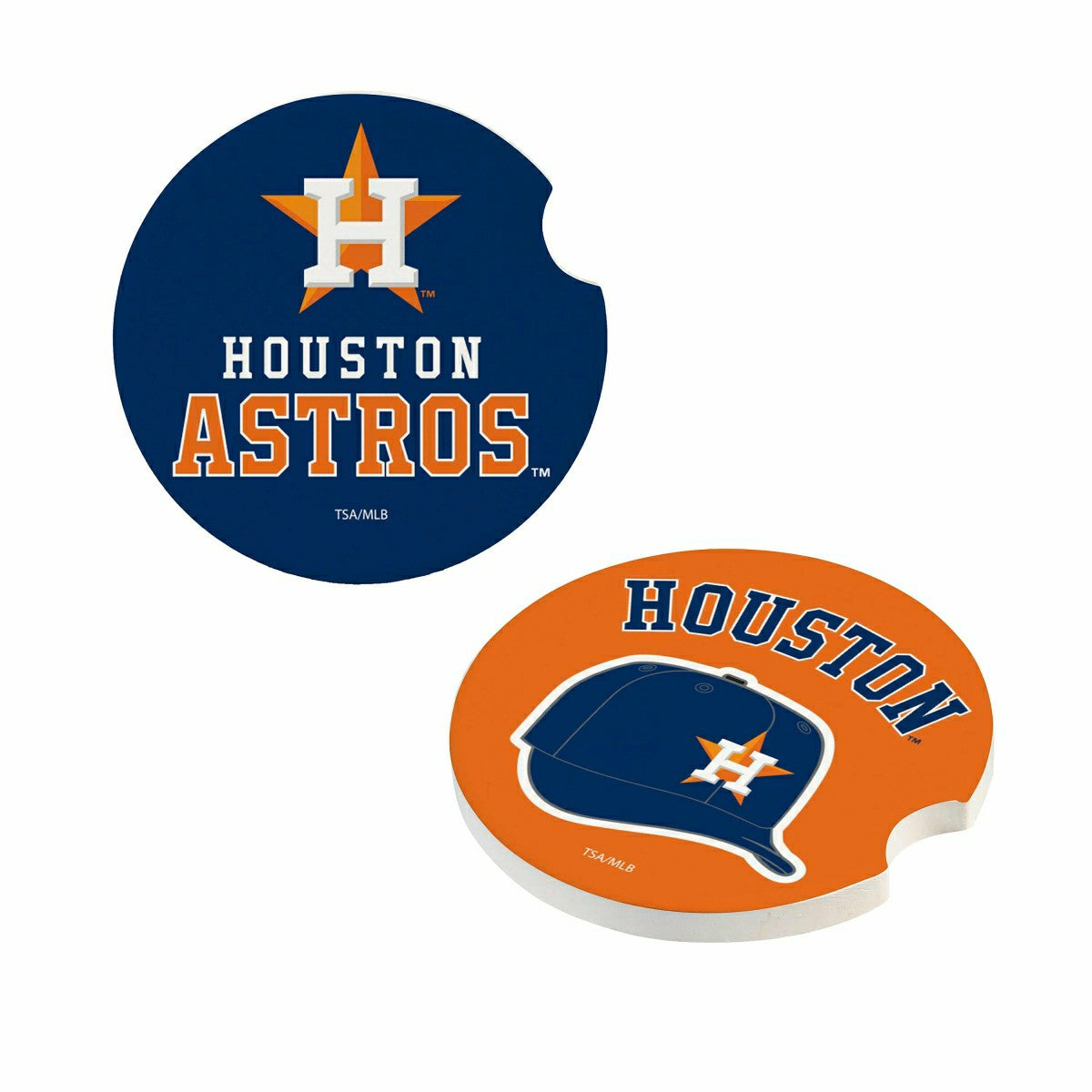 Houston Astros Car Coaster Set, 2pc - MLB Home